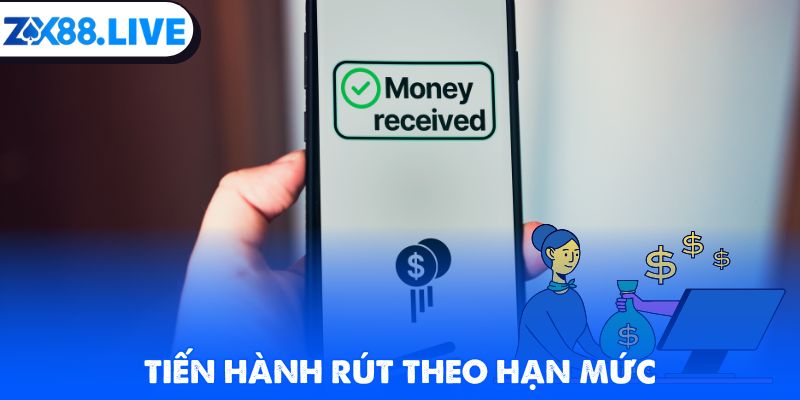 Tiến hành rút theo hạn mức
